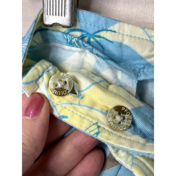 Columbia wrap skirt tropical fish print in blue/yellow/brown, size S - Picture 5 of 9